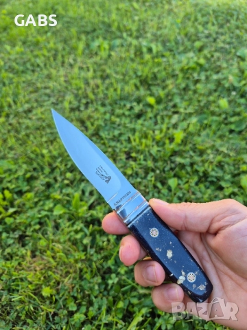 Малък ловен нож R.W.LOVELESS Marble с кожена кания,LN421, снимка 9 - Ножове - 51579812