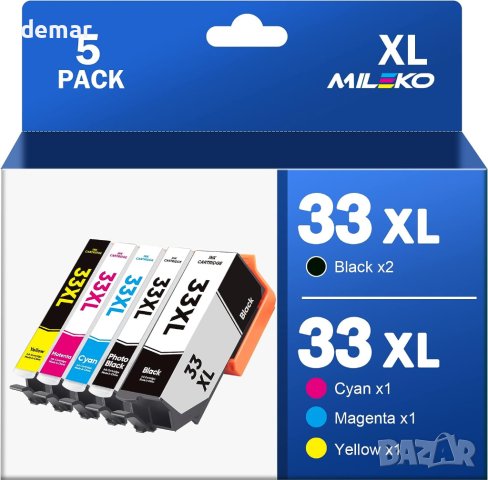 Касети с мастило 33 XL за Epson принтер цветни мастилници