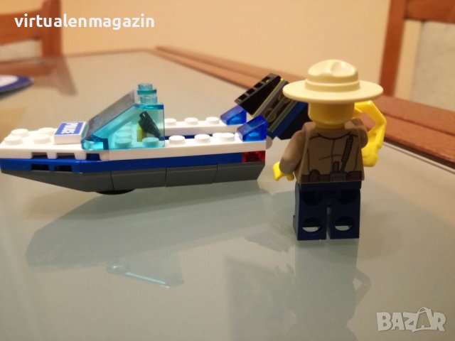 Конструктор Лего - Lego Police 30017 - Полицейска лодка, снимка 4 - Конструктори - 38832460