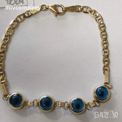 Златна Гривна 4.08гр.16см., снимка 2 - Гривни - 50744412