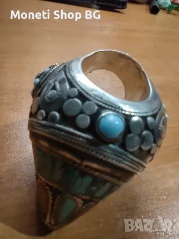 Много стар Турско-Арабски пръстен, снимка 4 - Пръстени - 49400259