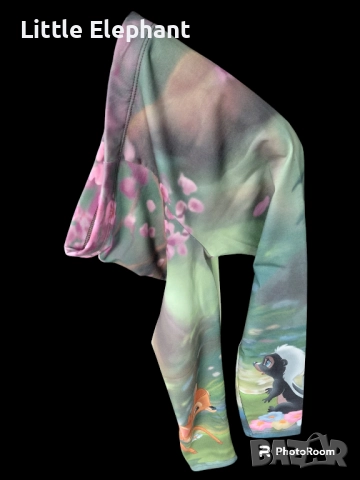 Клинче фото принт за 5-6 год мом"Disney,Bambi" и скункс,Англия/нов