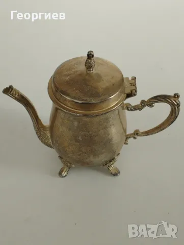 Посребрени мелхиорени вилици 20.5 см.Чайник за запарка на чай,кафе и топло мляко., снимка 4 - Сервизи - 49419517