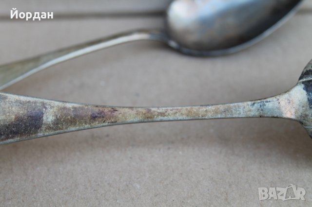 2 броя сребърни лъжици , снимка 6 - Антикварни и старинни предмети - 42155120
