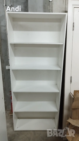 Гардероб - Етажерка 83/200/32см - офис шкаф с рафтове за документи 4бр, снимка 2 - Шкафове и рафтове - 53103165