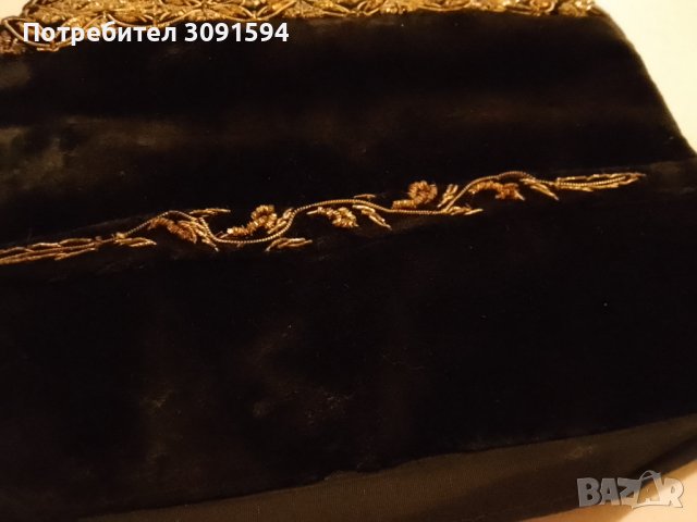 РЯДКА Винтидж чанта,портмоне със златна сърма , снимка 11 - Други ценни предмети - 41589974
