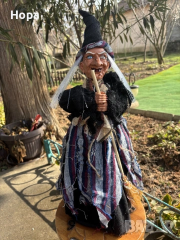 Настолна Баба Яга 55см., снимка 9 - Статуетки - 53267446