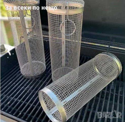 Цилиндрична кошница за барбекю, снимка 8 - Барбекюта - 44194490