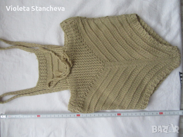 ДОМАШНО ПЛЕТЕНИ БЕБЕШКИ ПАНТАЛОНКИ, снимка 6 - Панталони и долнища за бебе - 36379825
