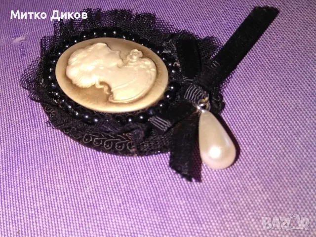 Брошка Камея нова с висулка , снимка 4 - Други - 49923699
