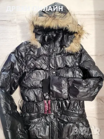 Зимно черно яке, снимка 2 - Якета - 48221762