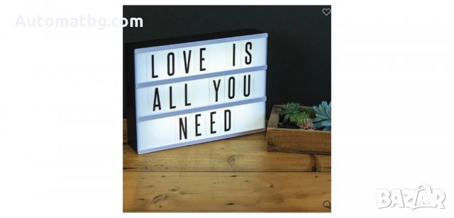 Магнитен светещ LED панел с букви, Automat