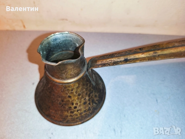 Бакърено джезве 4, снимка 2 - Антикварни и старинни предмети - 52742631