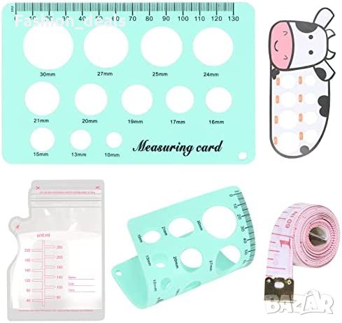 Силиконова линийка за измерване на зърна оразмеряване на помпа за кърма, снимка 1