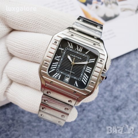 Мъжки часовник Cartier Santos de Cartier с автоматичен механизъм, снимка 3 - Мъжки - 40177942