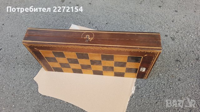 Дървена шах табла, снимка 4 - Антикварни и старинни предмети - 42181993