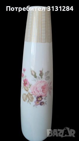 Hutschenreuther ваза за цветя с злато Германия 