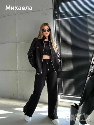 Дамски комплекти Guess с камъчета - три части - 90 лв., снимка 3 - Спортни екипи - 52356274