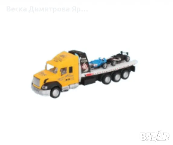 Автовоз, две състезателни коли, снимка 5 - Коли, камиони, мотори, писти - 48213706