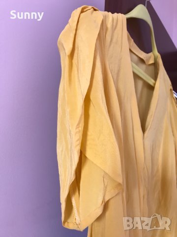 Дамска Копринена Блуза с Къс Ръкав Лятна блуза, снимка 2 - Ризи - 41554812