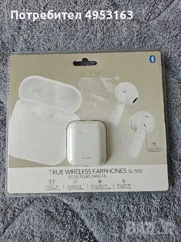 Solix true wiereless earphones SL-300 Безжични слушалки