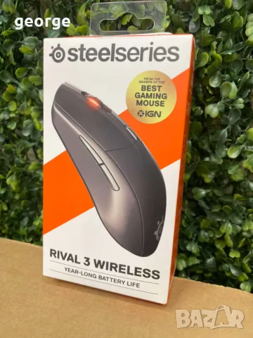 Гейминг мишка SteelSeries - Rival 3, оптична, черна - нова, снимка 1 - Клавиатури и мишки - 48010194