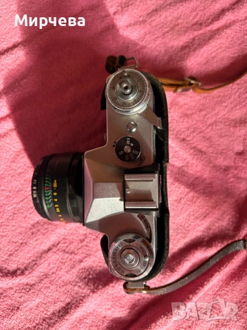 Zenit-E + Helios-44-2 58mm f/2 – Винтидж аналогов SLR комплект, снимка 2 - Фотоапарати - 53699783