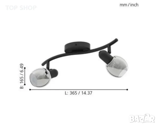 Уникален спот Sansa, E14, 1 max 40 W, снимка 8 - Крушки - 49294936