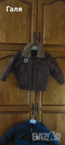 Бебешко зимно яке с качулка Adidas + дънки , блуза и риза//Детско/бебешко яке Kenvelo за ръст 90 + , снимка 14 - Бебешки якета и елеци - 52331098