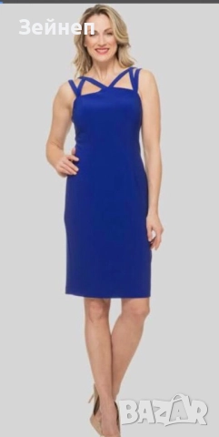 Къса рокля с презрамки на кръст