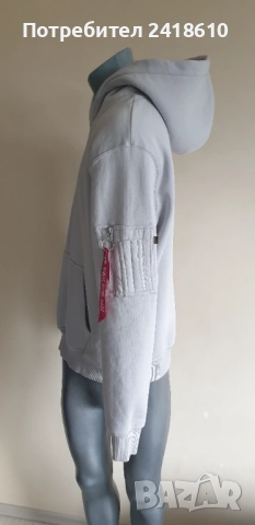 Alpha Industries Cotton Hoodie  Mens Size L НОВО! ОРИГИНАЛ! Мъжки Суитчър!, снимка 8 - Суичъри - 52471448