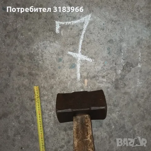 голям немски чук 10 килограма с дръжка 1 метър, снимка 7 - Други инструменти - 55826842