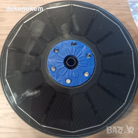 Соларен фонтан 3.5W, LED осветление, батерия 2200 mAh, 7 дюзи, снимка 8 - Градински мебели, декорация  - 52558939