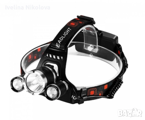 USB LED челник 5000 Lm, Осветителна площ 400 м, Регулируем