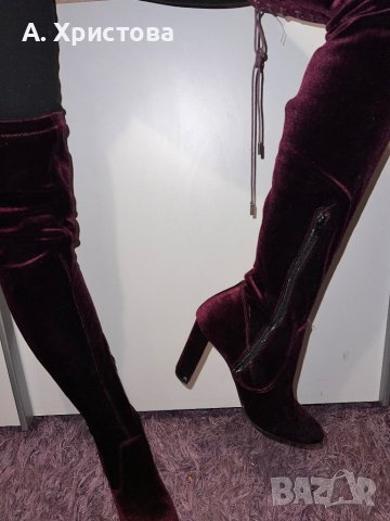 Ботуши над коляно - чизми, снимка 2 - Дамски ботуши - 41381776