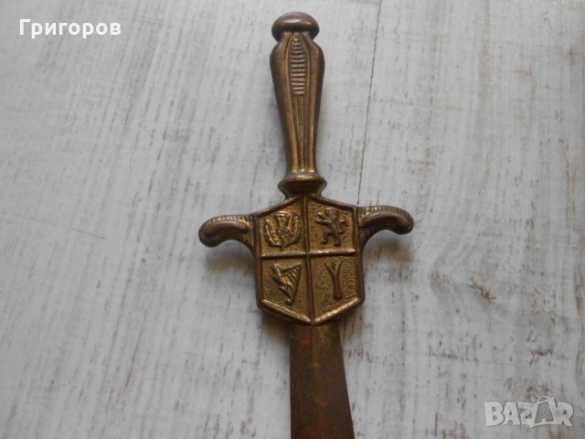 ЛОТ от 2 бр. стари ножове за писма ! стар нож БРОНЗОВ нож за писма ножка ножче, снимка 7 - Колекции - 35916798