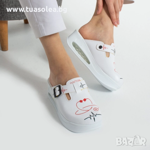 Дамско медицинско работно сабо на платформа | Марка Tuasolea, снимка 1