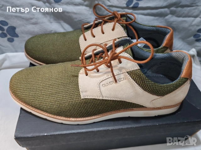 Мъжки спортно-елегантни обувки Oliver Jackob №44, снимка 5 - Спортно елегантни обувки - 53630131