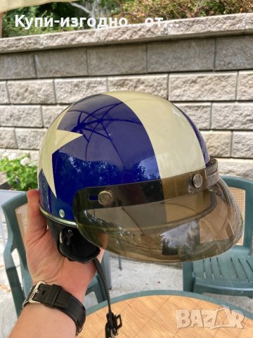 Каска тип канче за скутер или чопър - Размер ХЛ, снимка 6 - Аксесоари и консумативи - 41493935