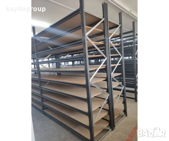 ПРОМО!!!Метален стелаж за склад - ръчна обработка тежки товари H200;L187;D70сm; 4 нива, снимка 12 - Стелажи и щандове - 42804084