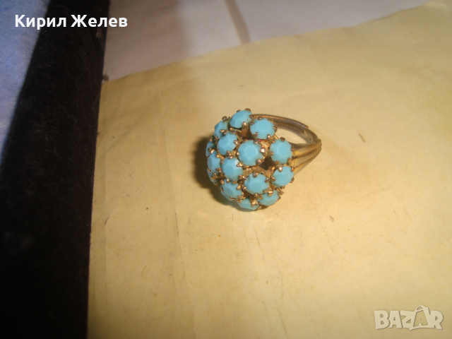 СТАР РЕТРО ВИНТИДЖ РЕГУЛИРУЕМ КРАСИВ СТИЛЕН ПРЪСТЕН 20331, снимка 10 - Антикварни и старинни предмети - 36423774