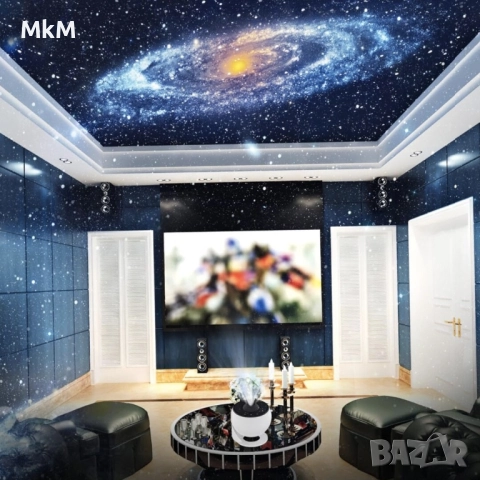 Звезден проектор, планетариум с 13 слайд диска и 360° въртене, снимка 9 - Плейъри, домашно кино, прожектори - 52449629