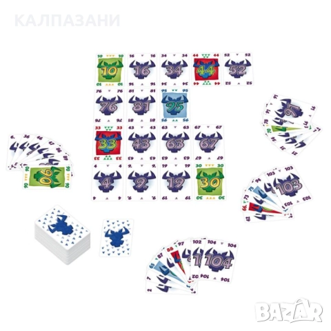 ФАТАЛНАТА ШЕСТИЦА (6 NIMMT!) -ЮБИЛЕЙНО ИЗДАНИЕ-30 ГОДИНИ НАСТОЛНА ИГРА-БАЗОВА И РАЗШИРЕНИЕ 77306-BG, снимка 2 - Настолни игри - 51691067