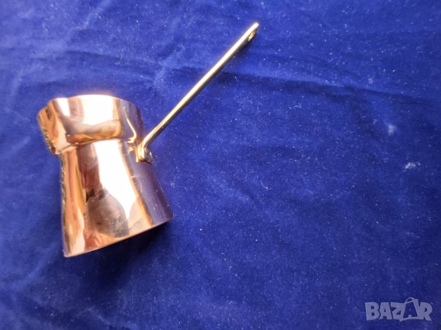 джезве медно средно (с 6 чашки + мини джезве / каничка) и малко ново джезве, неползвано , снимка 4 - Други ценни предмети - 41971880