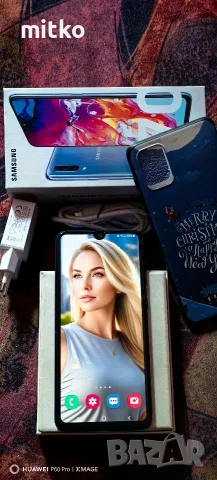 SAMSUNG GALAXY A70-Перфектно състояние.Пълен комплект, снимка 3 - Samsung - 56184013
