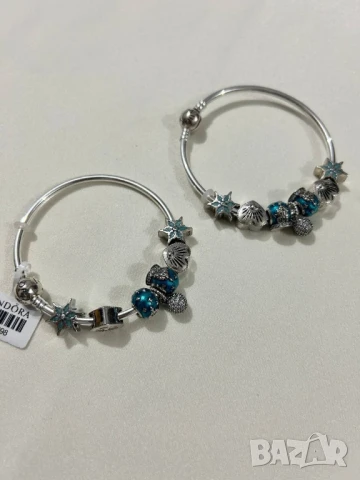 гривни PANDORA::най-високо качество едно към едно сребро pandora 925 , снимка 12 - Гривни - 51041965