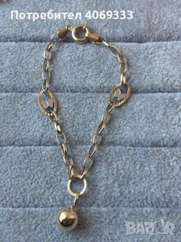 Чисто нава златна гривна от 14 к злато