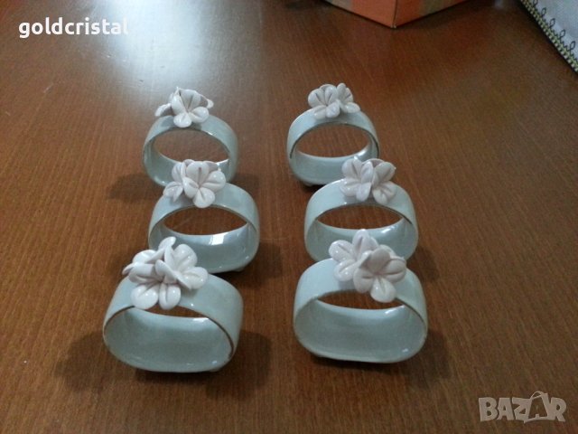 Порцеланови пръстени за салфетки рингове халки , снимка 1 - Антикварни и старинни предмети - 41101996