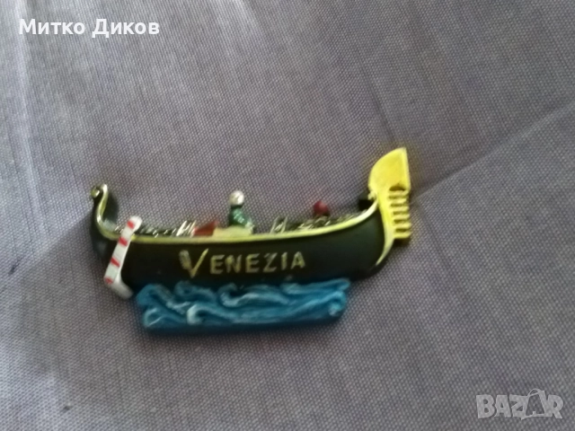 Магнит Венеция гондола нов, снимка 2 - Колекции - 52902661