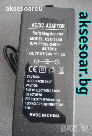 Ново Захранване за усилвател 2 по 100 W Клас D 24 V 4 A мощност AC DC Adapter преобразувател, снимка 7 - Кабели и адаптери - 56225298